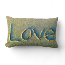Sand-Schreibens-Liebe-Kissen
