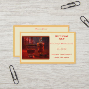 Sand Smoke Cigar Shop Business Card Visitenkarte