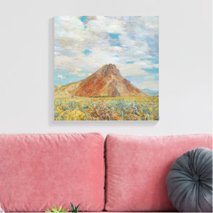 Sand Springs Butte von Childe Hassam, Vintage Art Leinwanddruck