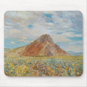 Sand Springs Butte von Childe Hassam, Vintage Art Mousepad