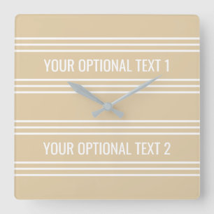 Sand Stripes benutzerdefinierte Wanduhr
