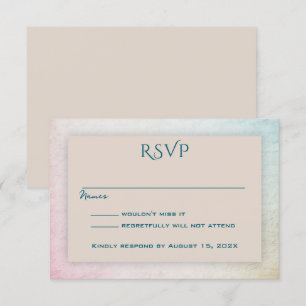 Sand Tan Simple UAWG Teilnahme RSVP Karte