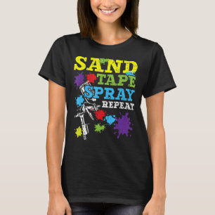 Sand-Tape-Spray-Wiederholwagen im Detail Auto Gehä T-Shirt