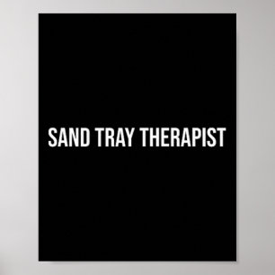 Sand-Tray-Therapeut Psychische Gesundheit Poster