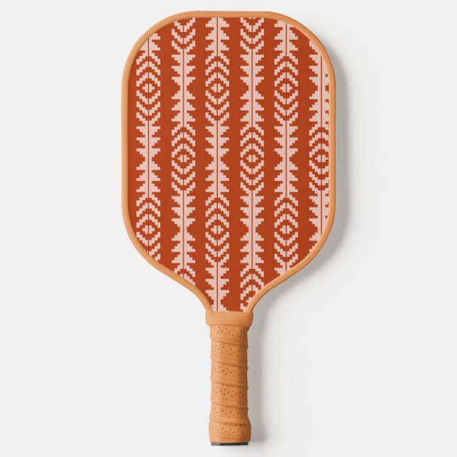 Sand und Clay Geometric Boho Design Pickleball Schläger (Vorderseite)