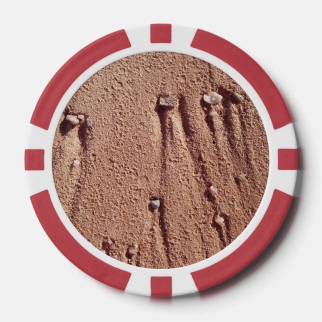 Sand und Kiesel Pokerchips (Vorderseite)