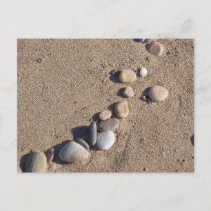 Sand und Kieselsteine Postkarte