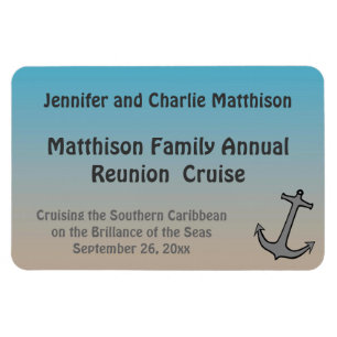 Sand und Meerdunkle Stateroom Tür-Markierung 2 Magnet