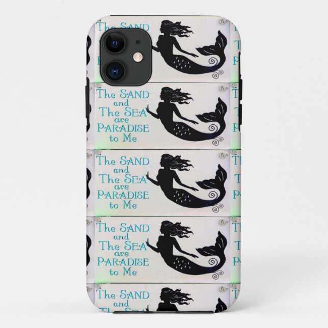 Sand und Meerjungfrau Case-Mate iPhone Hülle (Rückseite)