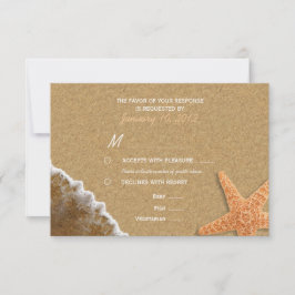 Sand und Muscheln Beach UAWG mit Mahlzeiten Option RSVP Karte