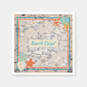 Sand und Muscheln Serviette