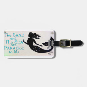 Sand- und Seemeerjungfrau-Gepäckanhänger Gepäckanhänger