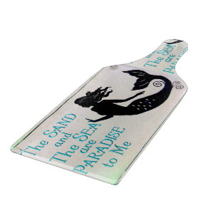 Sand- und Seemeerjungfrau-Schneidebrett Schneidebrett