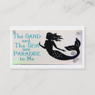 Sand- und Seemeerjungfrau-Visitenkarte Visitenkarte