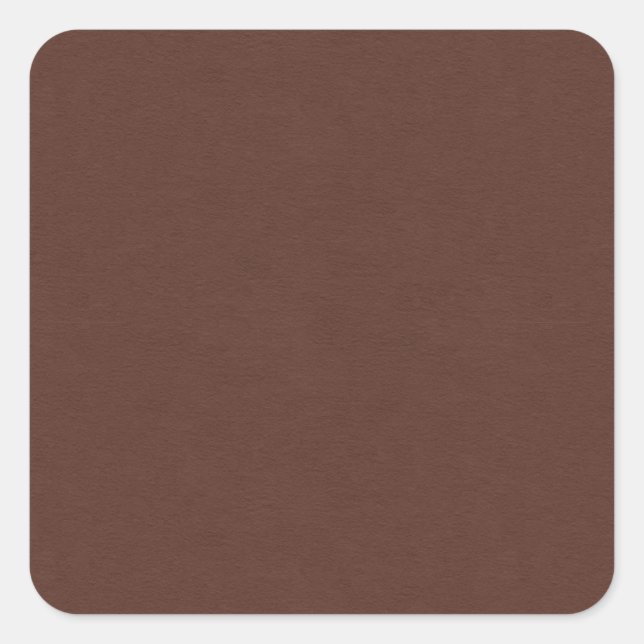 SAND- UND STRANDSOLID-MITTLERES DUNKKAFFECHOKOLAT QUADRATISCHER AUFKLEBER (Vorderseite)