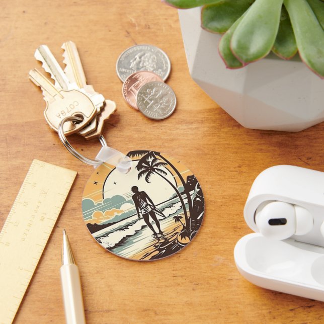 Sand und Surfkeyring Schlüsselanhänger (Schreibtisch)