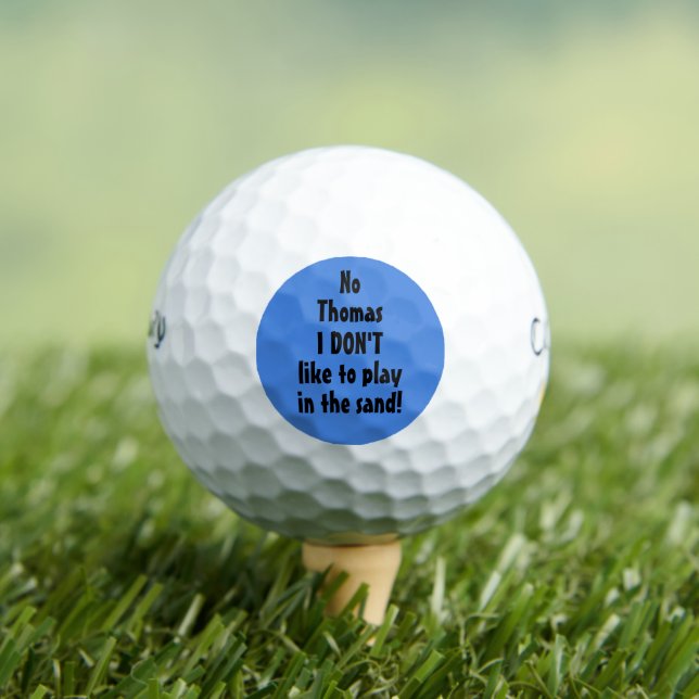 Sand Zitat Personalisierte Golfbälle pur (Insitu T-Shirt)