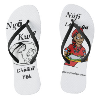 Sandale, Sandalette, Hausschuhe en langue nufi Flip Flops