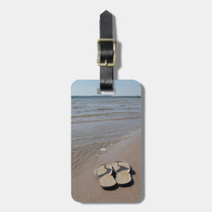 Sandalen am Strand Gepäckanhänger