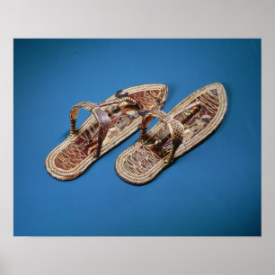 Sandalen, Grab von Tutankhamun, neues Königreich Poster