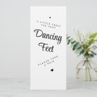 Sandales de mariage à pieds dansants Invitation de