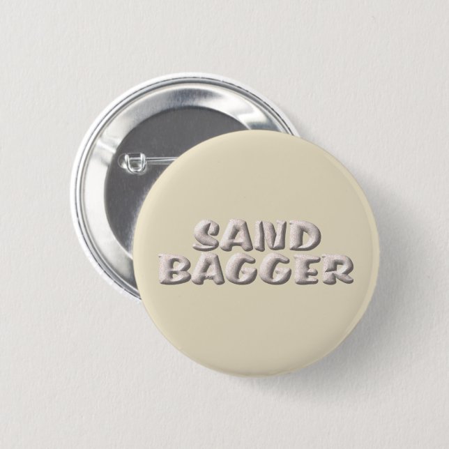Sandbagger-Creme Button (Vorne & Hinten)