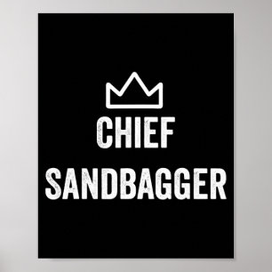 Sandbagger Golf Meme Bjj Schach Sandbag Poster