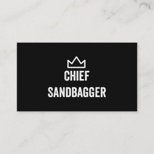 Sandbagger Golf Meme Bjj Schach Sandbag Visitenkarte