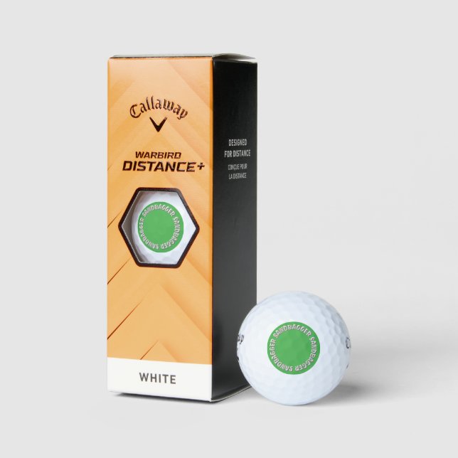 Sandbagger green Callaway Warbird Golfbälle 3 pk (Verpackungen)