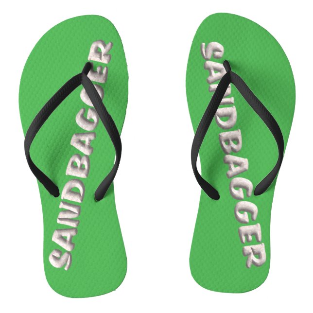 Sandbagger-Grüne Flip-Flops Flip Flops (Fußbett)