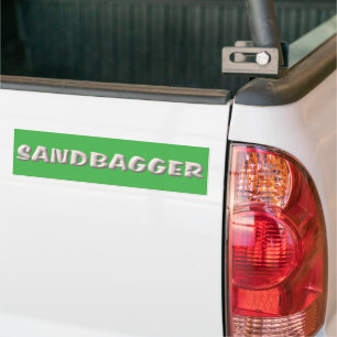 Sandbagger-grüner Autoaufkleber