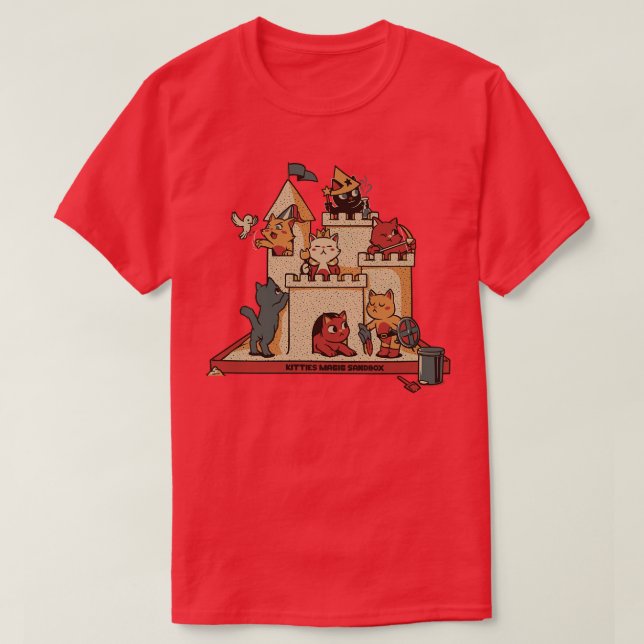 Sandbox Summer Cat Spring Break von Tobe Fonseca T-Shirt (Design vorne)