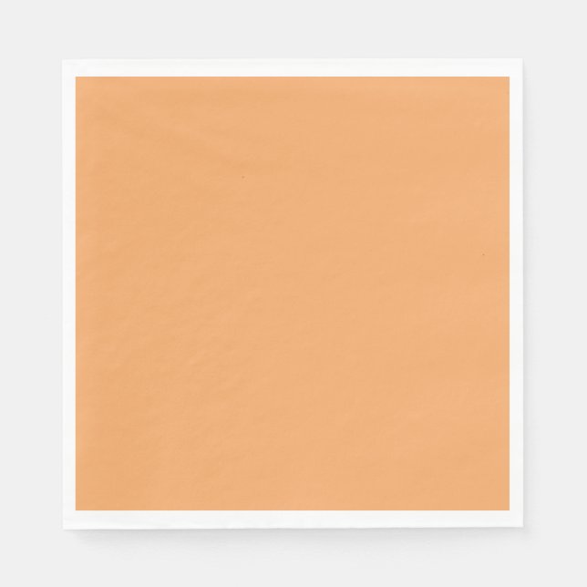 Sandbraune, helle Orange Serviette (Vorderseite)