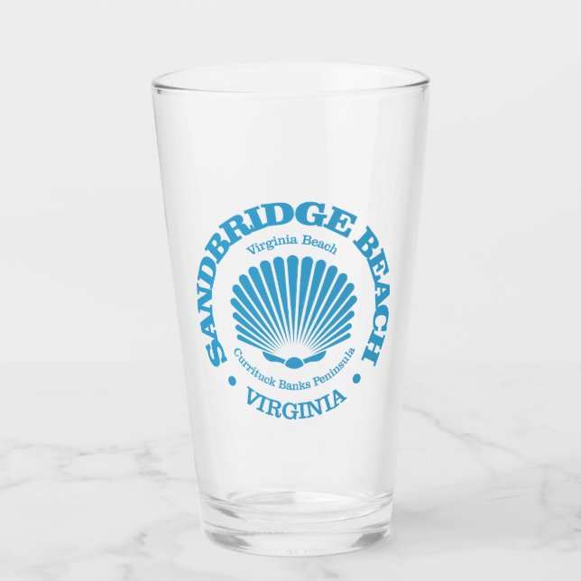 Sandbridge Beach (Muschel) Glas (Vorderseite)