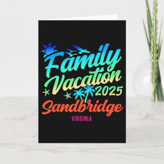 Sandbridge Beach Virginia Family Vacation Matching Karte