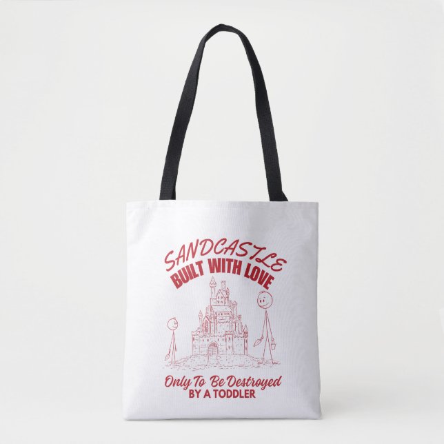 Sandburg: mit Liebe gebaut Tasche (Vorderseite)