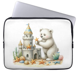 Sandburgen und Teddybären Laptopschutzhülle