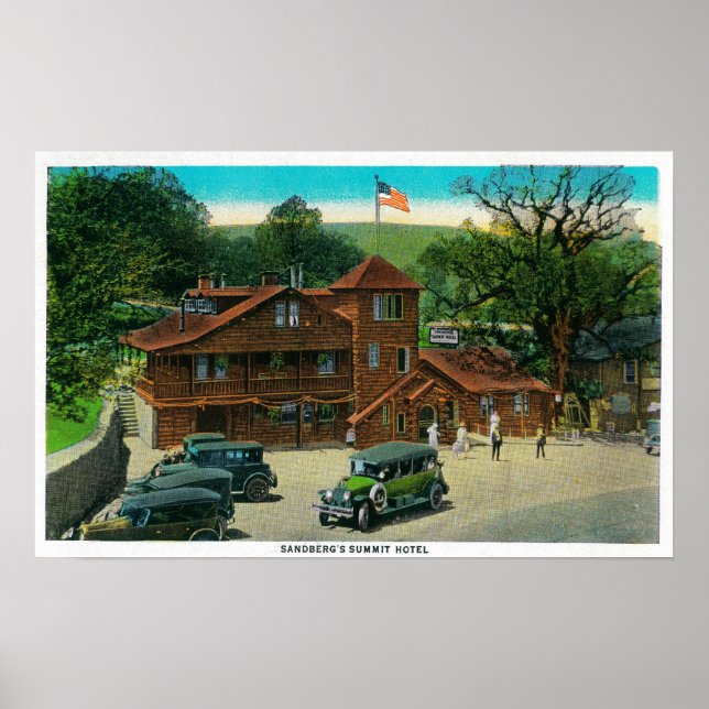 Sandburgs Summit Hotel on Ridge Route Poster (Vorne)