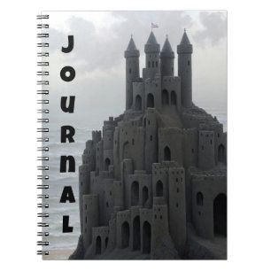 Sandcastle Art Beach Fun Whimsical Journal