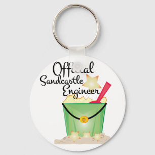Sandcastle-Ingenieur Schlüsselanhänger