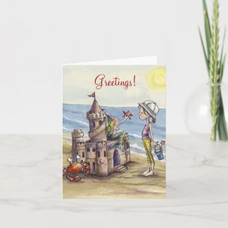 Sandcastle-Magie notecard Karte