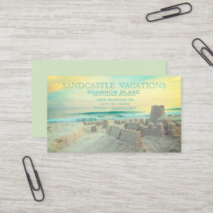 Sandcastle-Strand-Landschaftsferien Visitenkarte