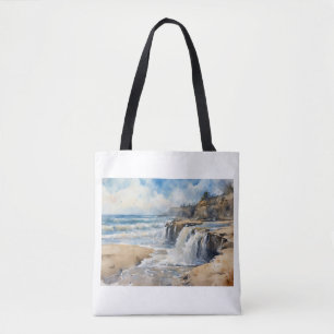 Sandcut Küstenwasserfall, Tasche