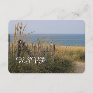 Sanddüne und Zaun am Strand UAWG RSVP Karte