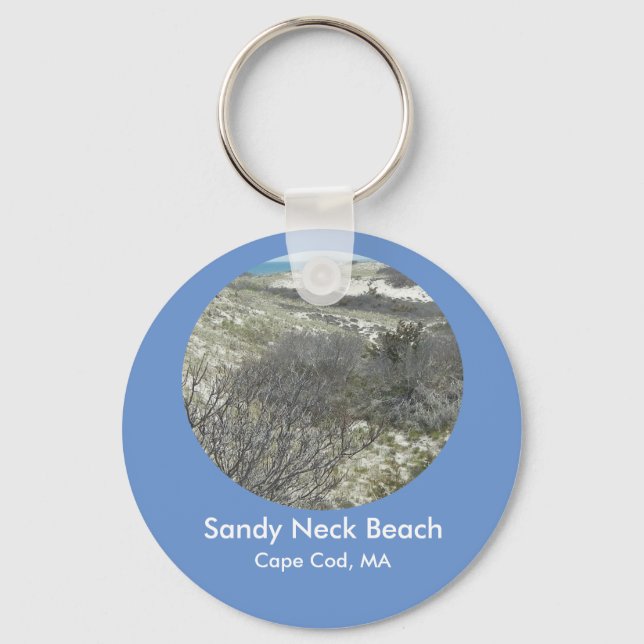 Sanddünen am Sandy Neck Beach Schlüsselanhänger (Vorderseite)