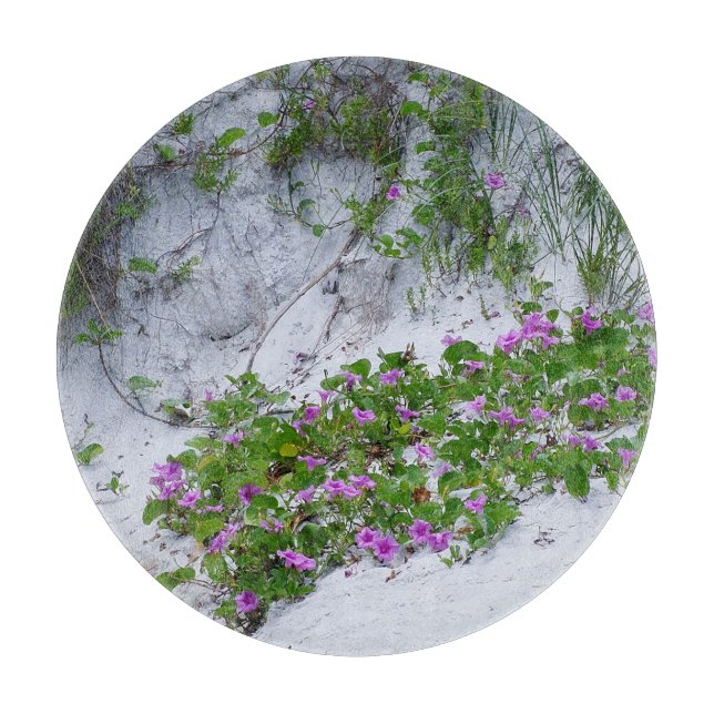 Sanddünen Blumen Schneidebrett (Vorderseite)