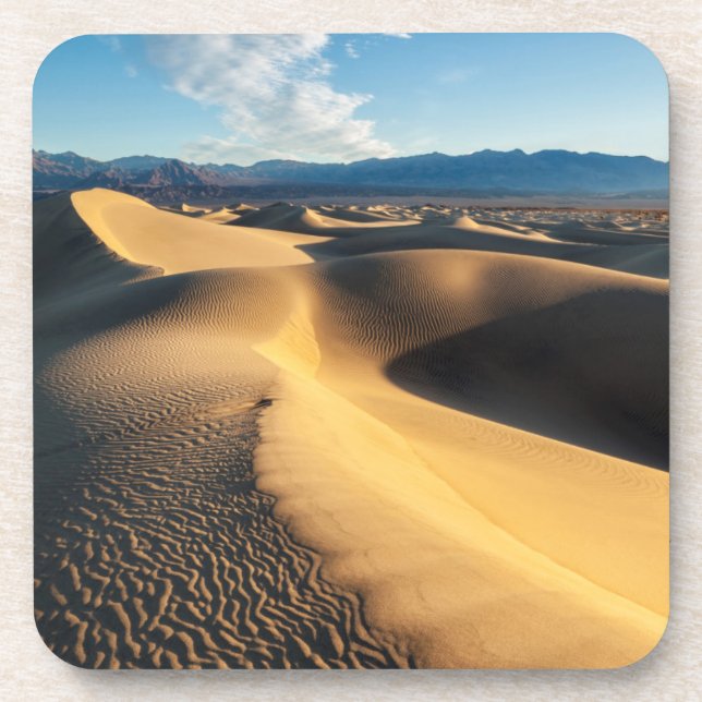 Sanddünen im Death Valley, CA Getränkeuntersetzer (Vorderseite)