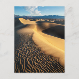 Sanddünen im Death Valley, CA Postkarte
