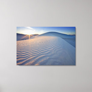 Sanddünen im White Sands National Monument in 5 Leinwanddruck