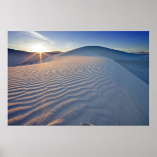 Sanddünen im White Sands National Monument in 5 Poster